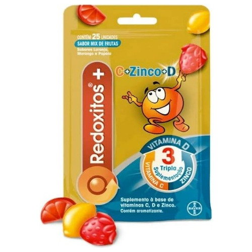 Redoxitos Plus Gomitas Masticables Vitaminas C, D Y Zinc 