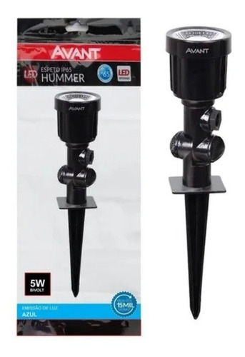 Imagem 2 de 6 de Espeto De Jardim Avant Hummer 5w Ip65 Azul