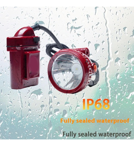 Luz De Minería Led 10w Batería Litio Impermeable Y A Prueba