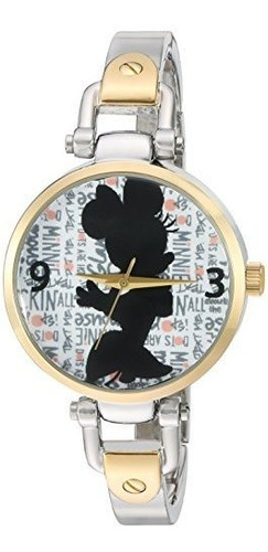 Reloj De Dos Llaves De Aleacion De Disney Minnie Mouse Para