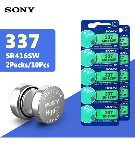 10 Pilas Sony 337 - Sr416sw - 1.55v