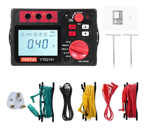 Probador De Resistencia, Detector De Tierra, Yertai Tester,