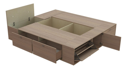 Plataforma Benethon 2 Plazas King Baulera Cajon 200×180×37cm