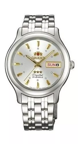 Reloj Orient Automatico Con Index Dorado Fab05006w