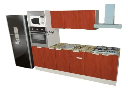 comprar Bajo + Aéreo ´+ Torre Para Horno Y Microondas De 2,40 Cedro