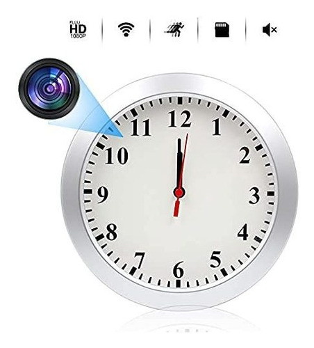 Reloj Pared Camara Oculta Espia 1080p Hd Inalambrico Io