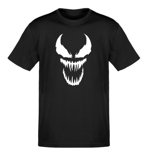 Remera Adulto Venom Se Ilumina En La Oscuridad 100% Algodón