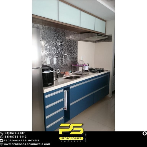 (mobiliado) Flat Com 1 Dormitório À Venda, 39 M² Por R$ 300.000 - Manaíra - João Pessoa/pb - Fl0170