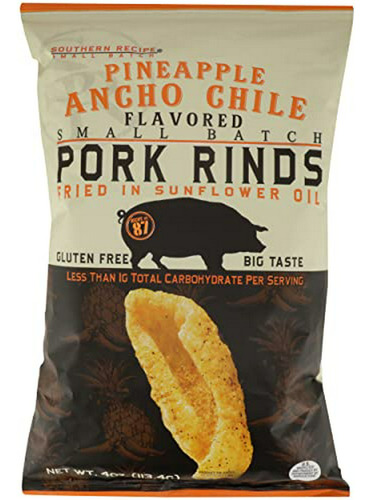 Chicharrones De Cerdo Con Piña Y Chile Ancho, Sin Gluten, 4 