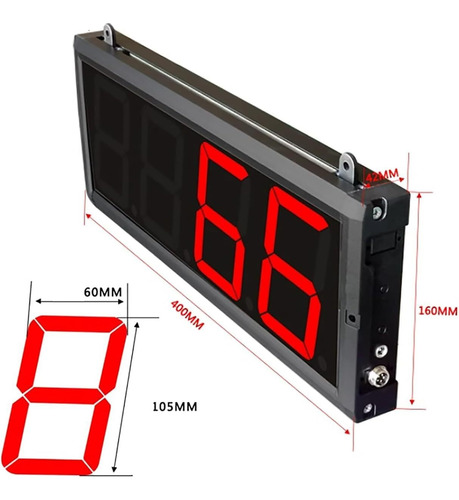Contador Led Digital Con Sensor De Conteo Hasta 9999