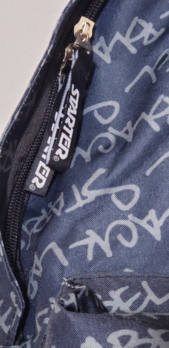Imagem 3 de 7 de Mochila Starter Azul Estampada 2 Compartimentos Importada