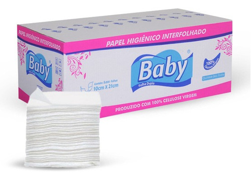 Papel Higienico Cai Cai Folha Dupla C/8000 Baby