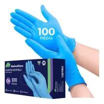 Comprar Guantes De Nitrilo Vinil Libre De Latex Sin Polvo 100 Piezas
