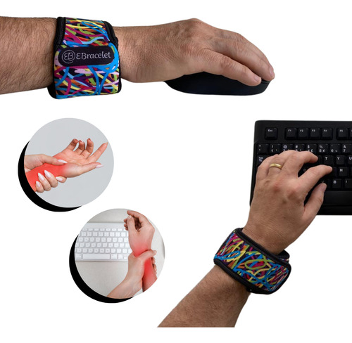 Apoio De Punho Ortopédico Para Teclado Trata Tendinite Cor Apoio De Pulso Colorido
