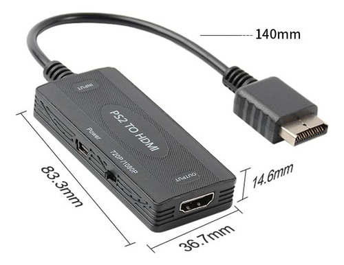 Convertidor Adaptador De Ps2 A Hdmi, Adaptador De Ps2 A Hdmi