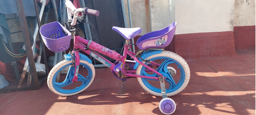 Bicicleta Disney Minnie 16 Canasto Sillita Rueditas Freno