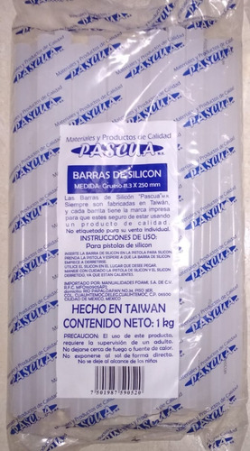 Barras De Silicon Delgado O Grueso 1 Kilogramo Marca Pascua