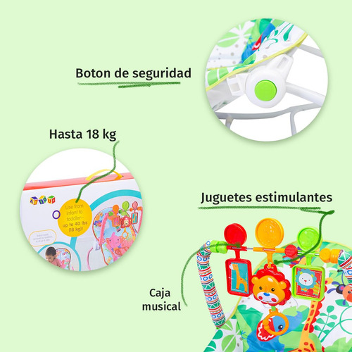 Bouncer Mecedora Plegable Para Bebé Rocker
