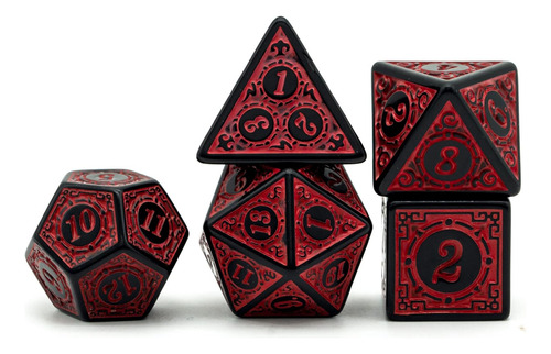 Poludie 5 Juegos De Dados Poliédricos Dnd (35pcs) Con 1 B...