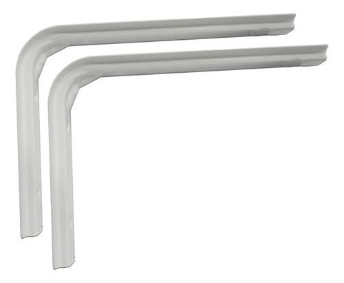 Soporte Estante Mensula Bracket 100x150 Mm Blanco Caja X 20