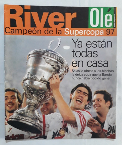 Revista Ole - River Plate Campeòn Supercopa 1997 Fs