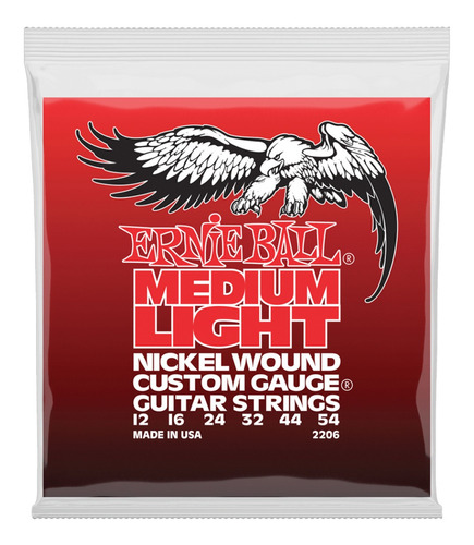 Encordado Ernie Ball 2206 Medium Light 012 - 054 G Electrica