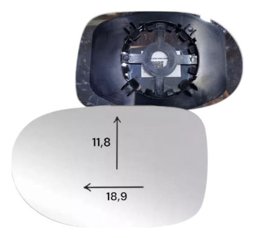 Lente Espelho Retrovisor Palio Fire 11 A 17 Com Base