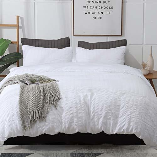 Avelom White Duvet Cover Twin Size (68 X 90 Qr8sn