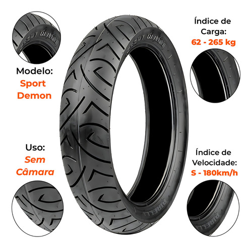 Par Pneu Cbx Twister 250 100-80-17 + 130-70-17 Pirelli