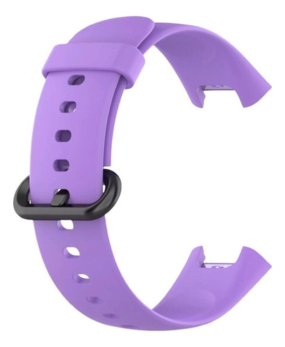 Pulseira Silicone Borracha Para Xiaomi Redmi Mi Watch 2 Lite Cor Lilás