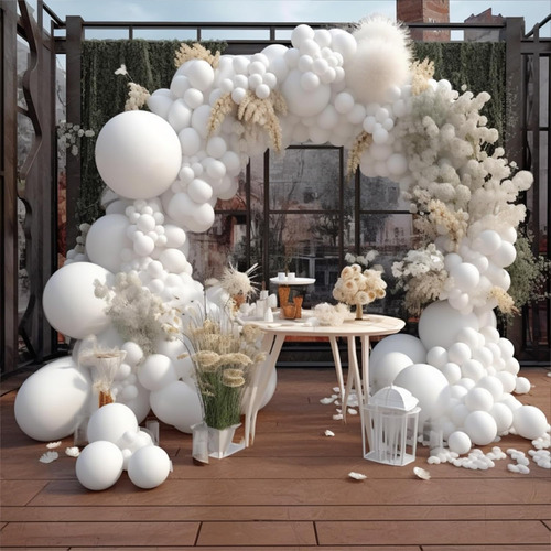 Globos De Látex Blanco, 100 Unidades, 30 Cm De Diámetro