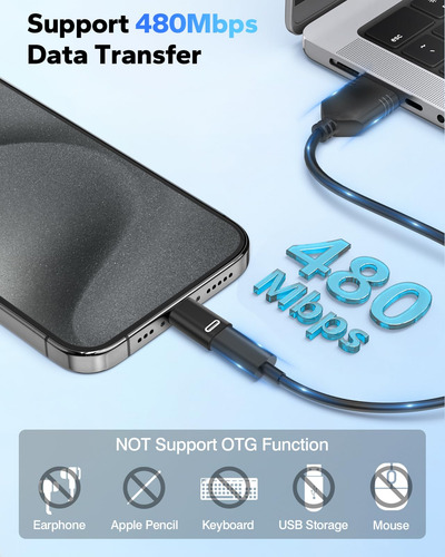 Adaptador Moko Lightning Hembra A Usb C Macho Para iPhone Ne