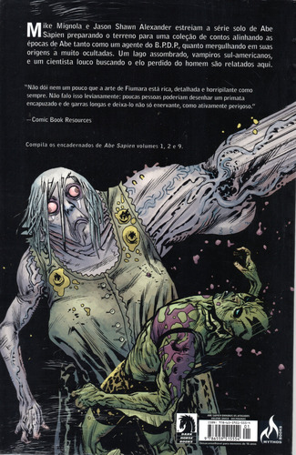 Abe Sapien Os Afogados E Outras Histórias - 444 Páginas Em Português - Editora Mythos - Formato 17 X 26 - Capa Mole - 2024 - Bonellihq Jul24