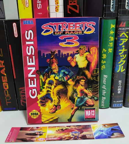 Streets Of Rage 3 - Box Do Jogo (mega Drive) (genesis)