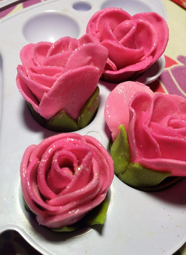 Flores De Fondant Variadas Para Decorar Tortas, Cupcakes