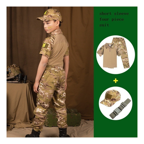 Traje De Rana De Camuflaje Táctico Militar For Niños