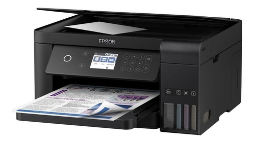 Impressora a cor multifuncional Epson EcoTank L6161 com wifi 110V preta
