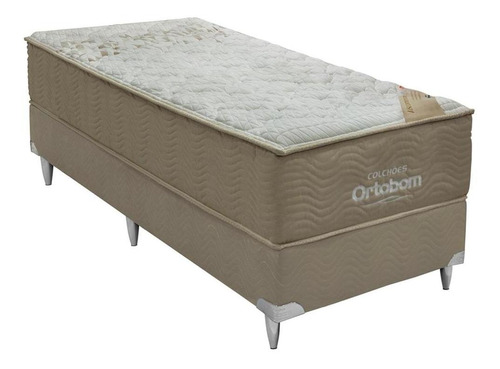 Cama Box E Colchão Viscomemory Solteiro (88x188) - Ortobom