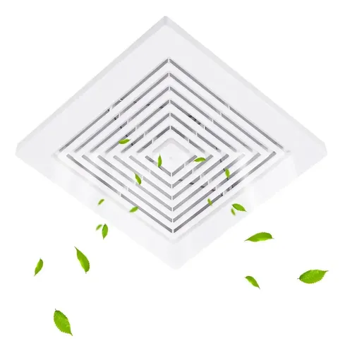 2er-Set Badezimmer-Deckenventilatorgitter Mit Federn – Ersatz Für Abluftventilator, Weiß, 24,9 X 22,9 Cm