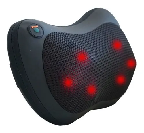 Masajeador Caliber 6 Rodillos Lumbar Cervical Pies Infrarojo