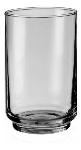 Vasos Vidrio Durax Alto 350 Ml Irupe Transparente Pack X 6