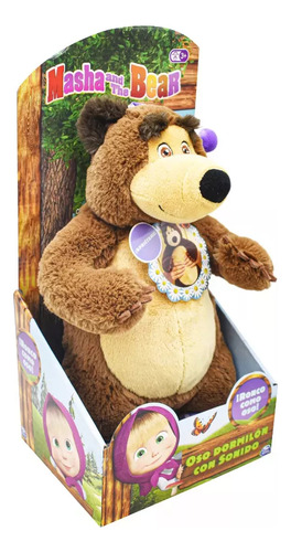 Kit De Puluche Masha Interactiva 12 Frases + Oso Dormilon