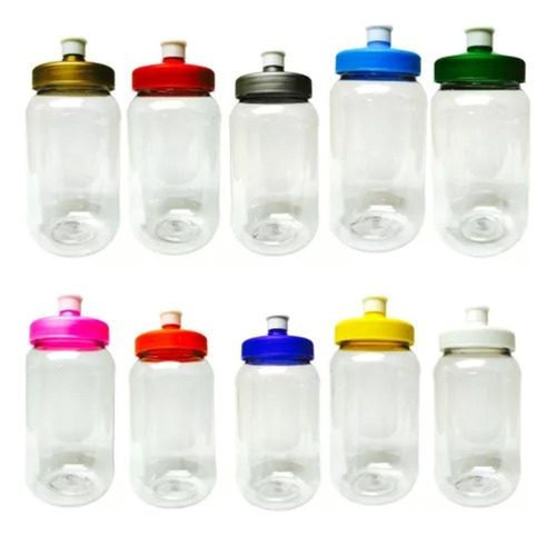 Pack 10 Cilindros Con Tapa Chupón 500 Ml Dulcero Tarro Bolo