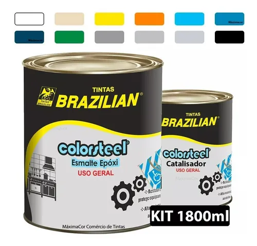 comprar Tinta Epóxi Para Banheiros E Cozinhas Piso E Parede 1800ml