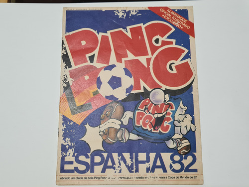 Álbum De Figurinhas Ping Pong Copa 1982 Incompleto R554