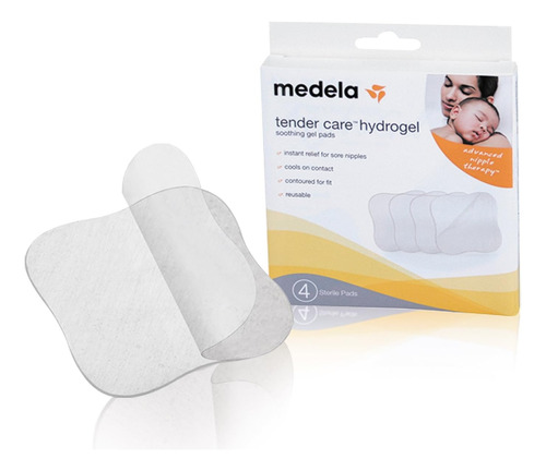 Almofadas De Hidrogel Proteção Mamilos Sensíveis Medela 4 Un