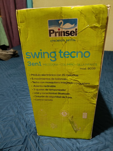 Mecedora Para Bebé Prinsel Swing Tecno 3 En 1 (Usado)
