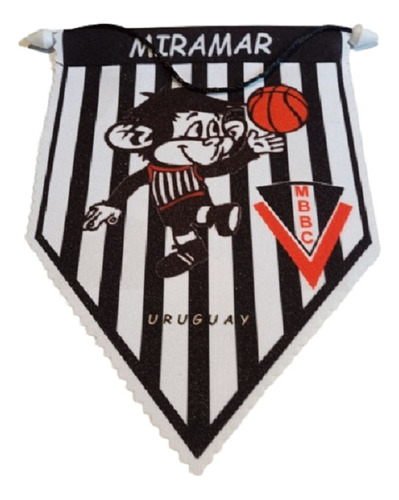 Banderin De Basquet De Miramar. Coleccion Basquet