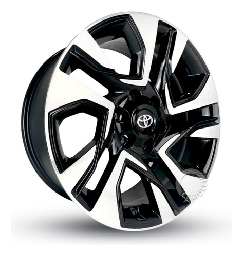Roda Toyota Sw4 Diamond Aro 22 6x139 S39 / Valor Unitário Cor Preto Diamantado 6x139