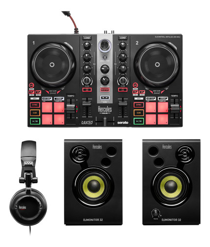 Hercules Djlearning Kit Mk2 Kit Todo En Uno Para Aprender